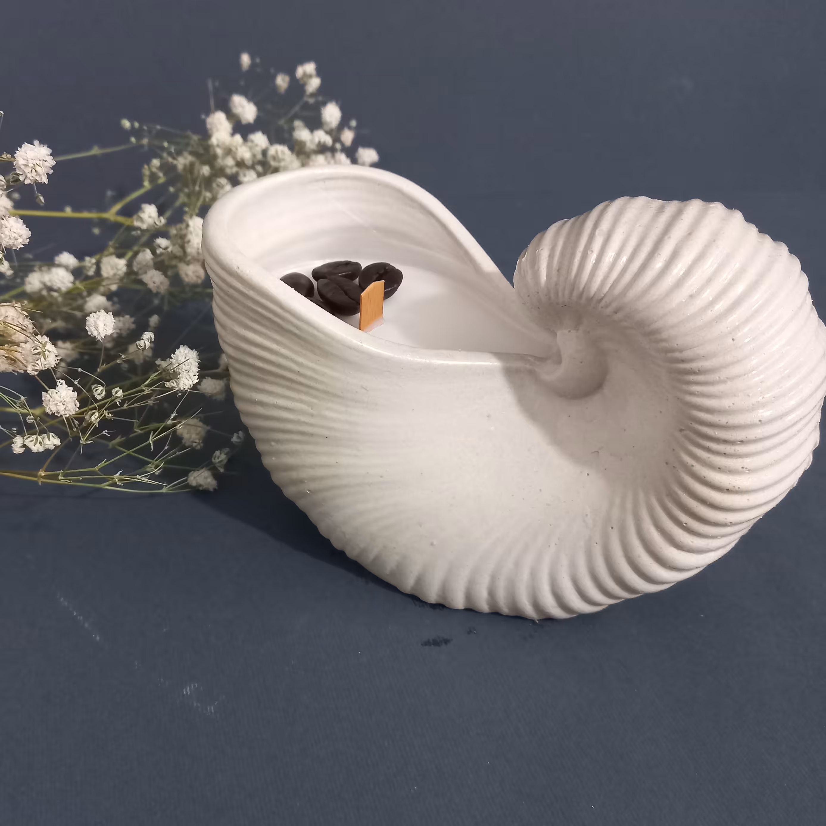 شمع داخل شات صدف