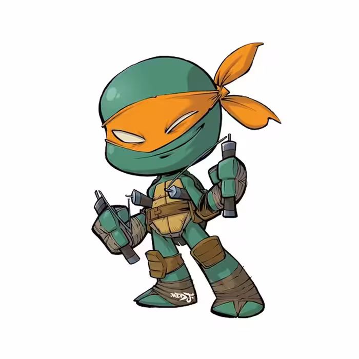 استیکر تزئینی موبایل طرح لاک پشت های نینجا کد 494