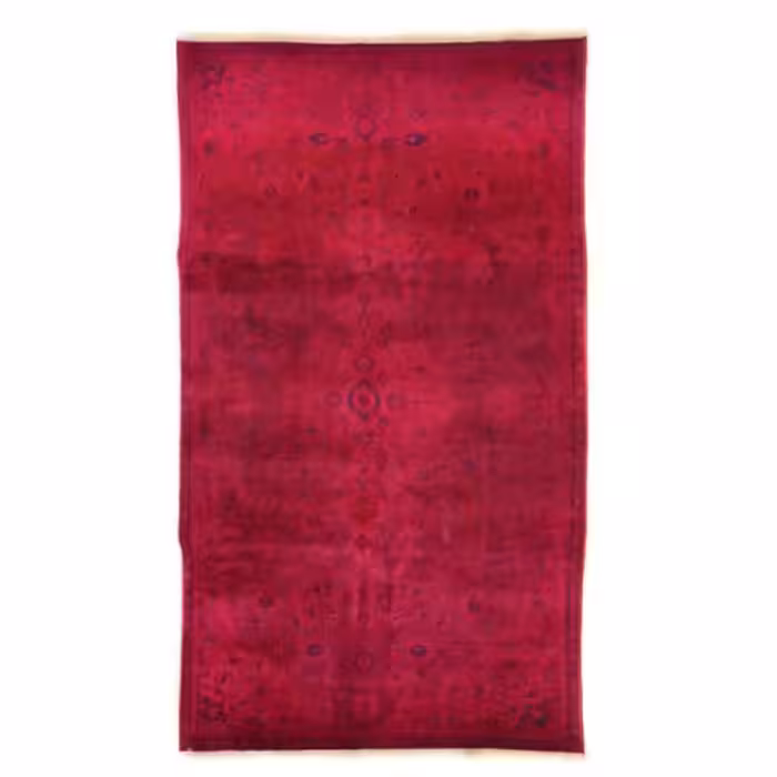 فرش دستبافت رنگ شده سه ونیم متری مدل وینتج کد 4101143