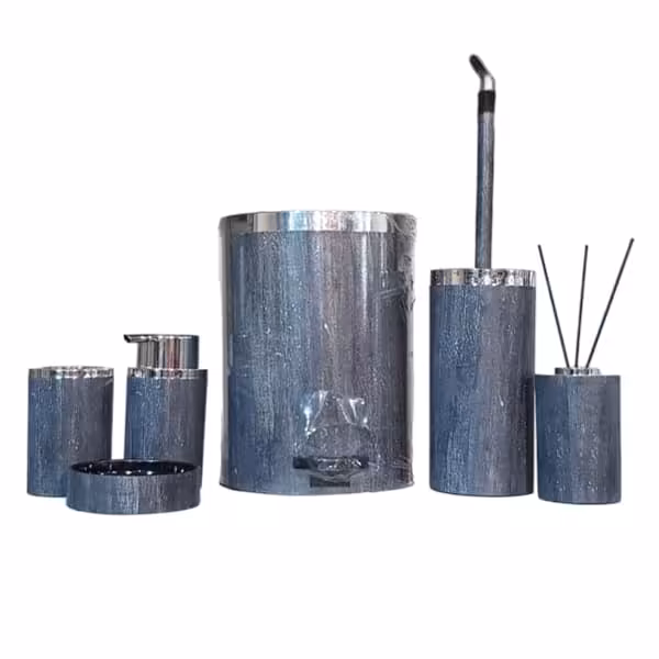 ست بهداشتی 5 پارچه روشا چوب مشکی-کروم