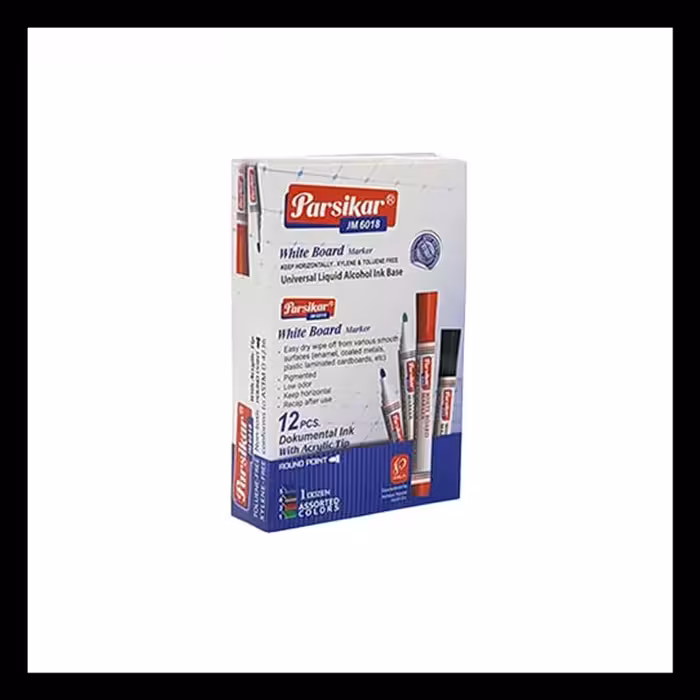 ماژیک وایت برد نوک تخت پارسیکار جین 12 عددی