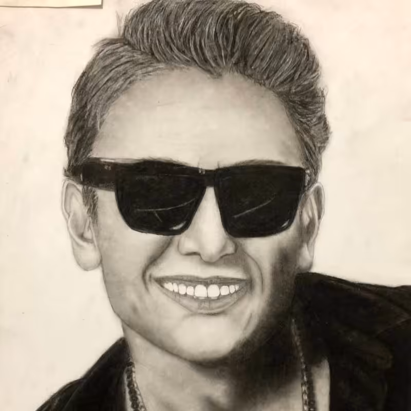 طراحی چهره نقاشی چهره 45در30  a3