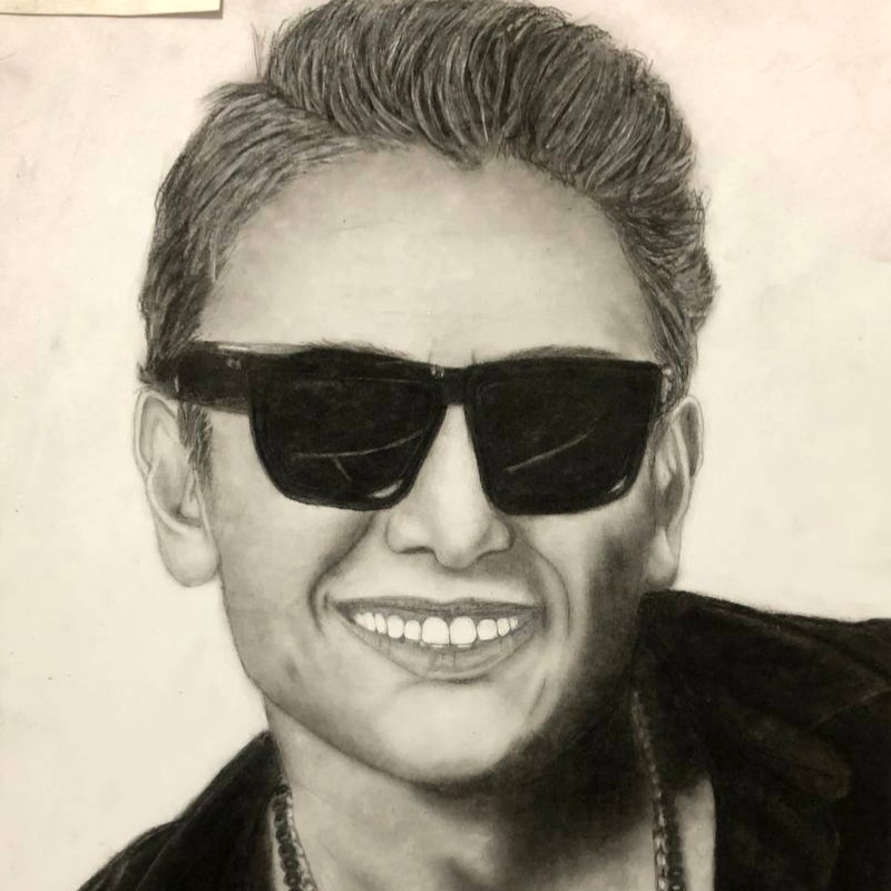 طراحی چهره نقاشی چهره 45در30  a3