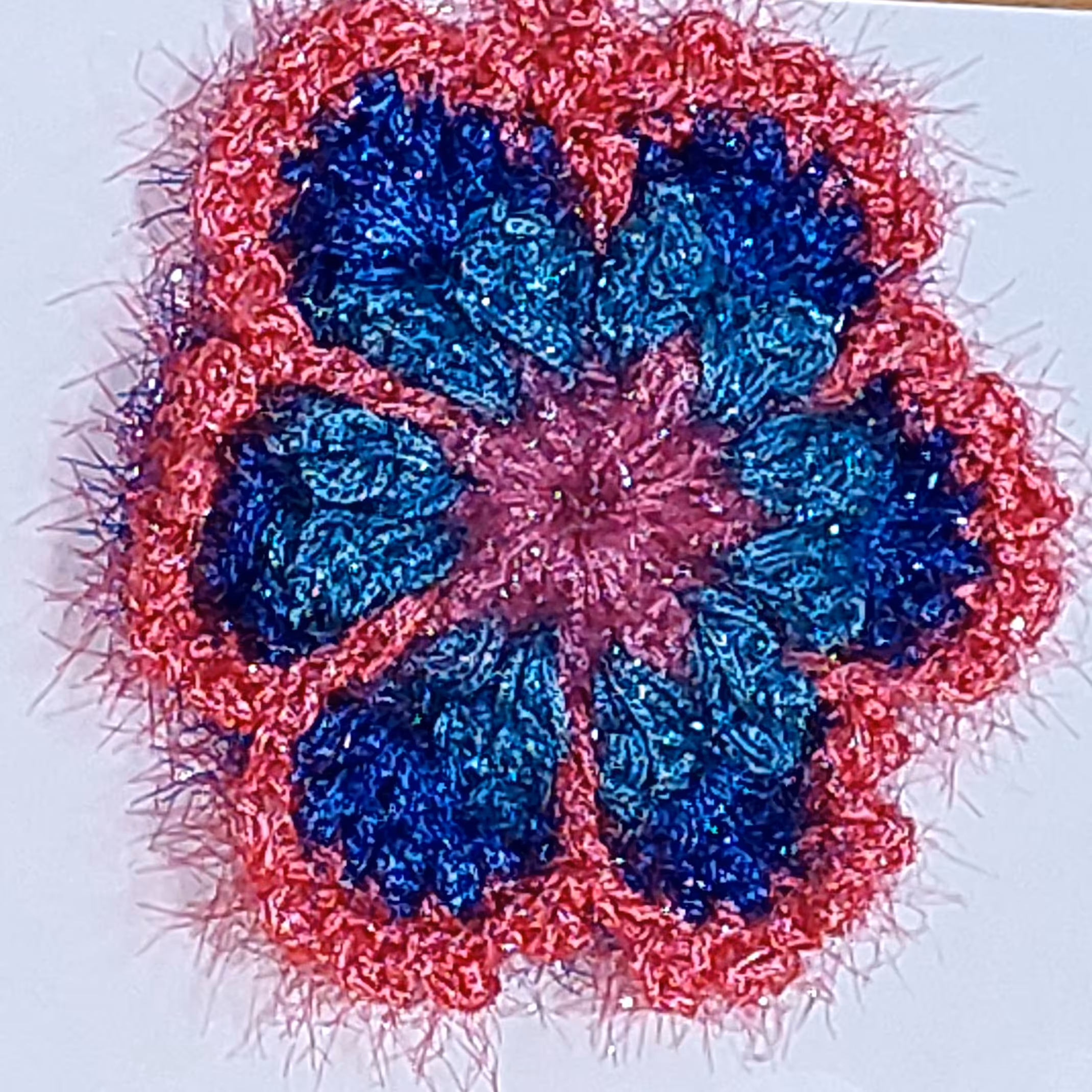 اسکاچ ظرف شویی  با طرح گلی زیبا