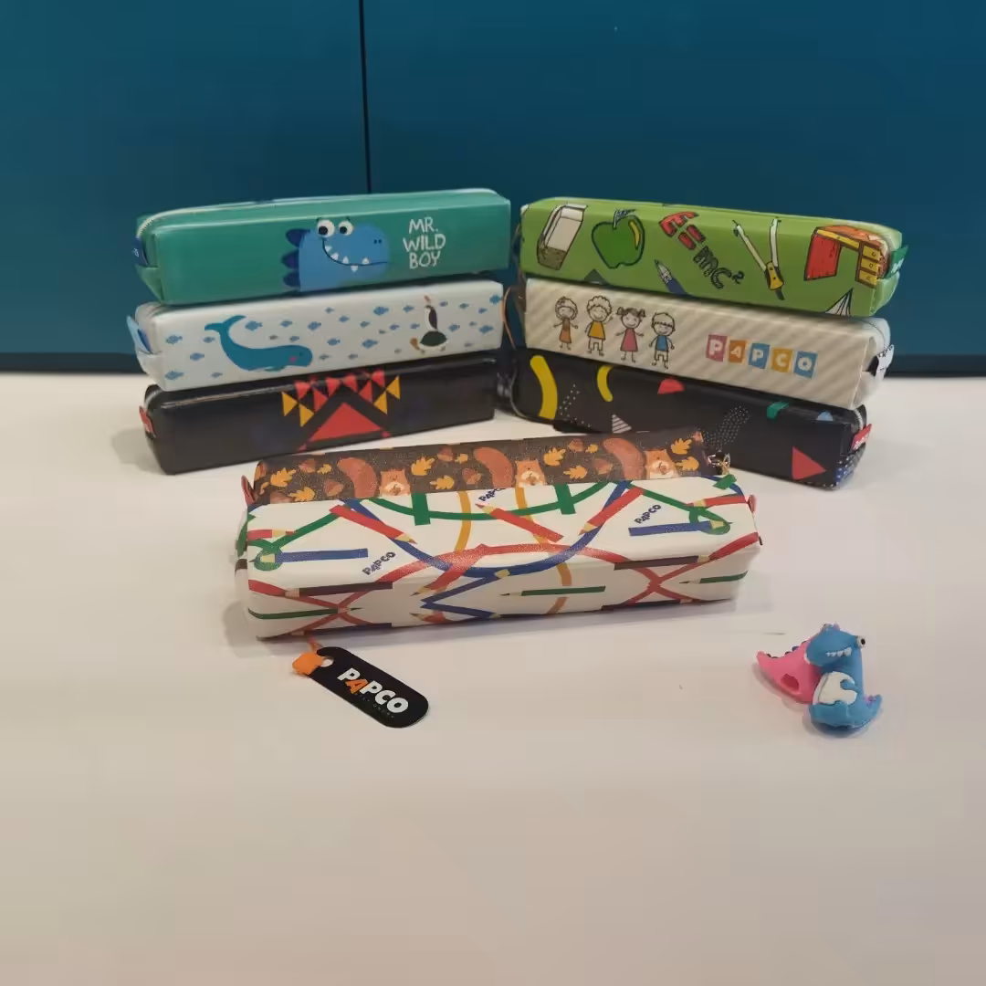 جامدادی تک زیپ طرح دار برند پاپکو