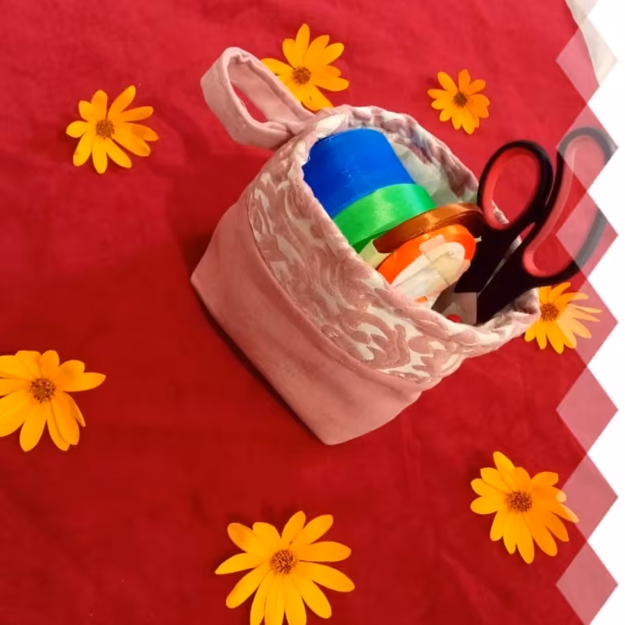 باکس پارچه ای نظم  دهنده وسایل شانه.  دستمال سفره.  جوراب 