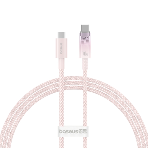 کابل شارژ سریع و انتقال داده باسئوس Baseus Explorer Series Fast Charging Cable with Smart Temperature Control Type-C to Type-C 100W 1m