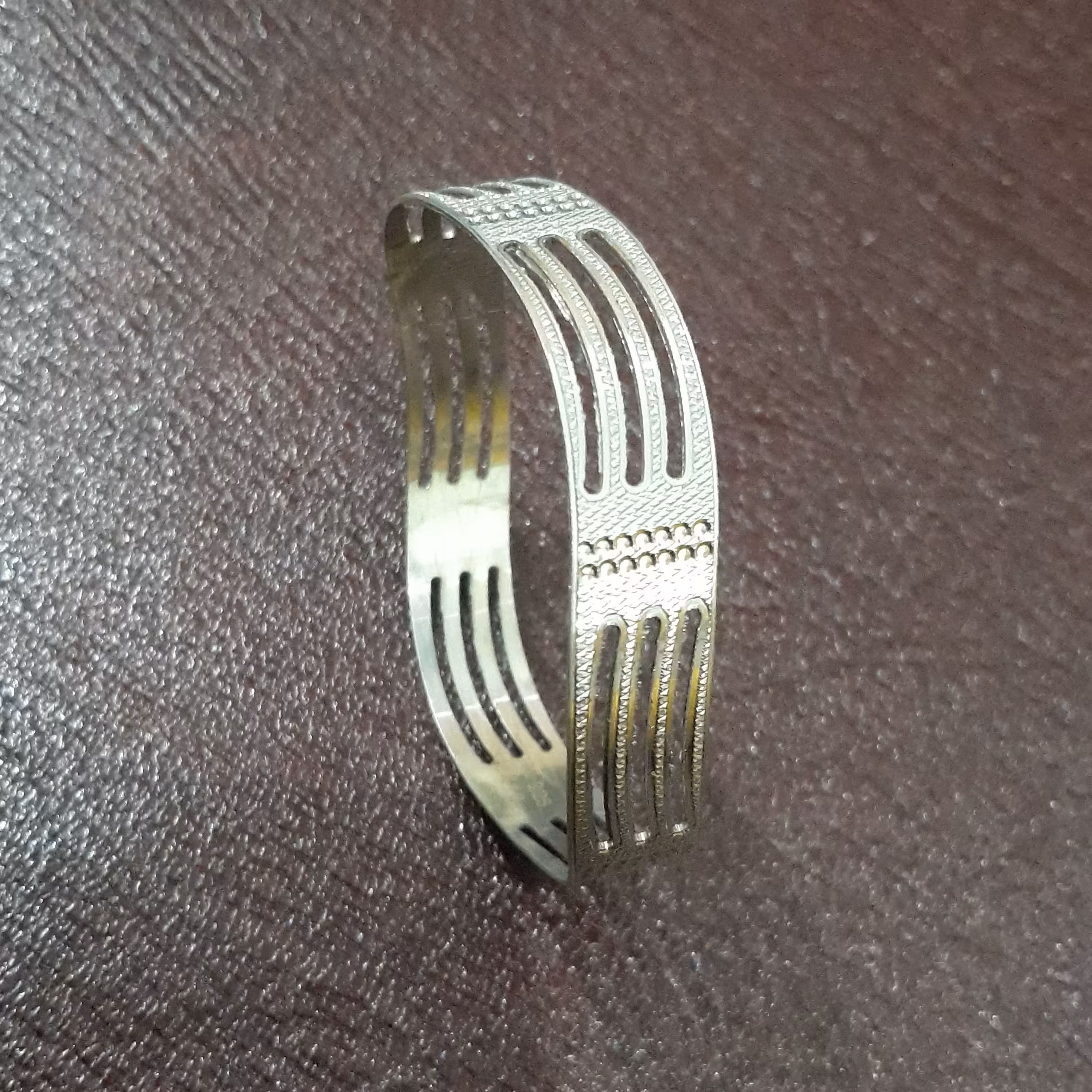 النگو نقره زنانه تک پوش جواهری عیار بالا 925