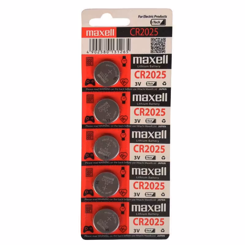 باتری سکه ای 2025 مکسل MAXELL پک قرمز
