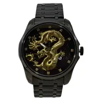 ساعت اسکمی کوارتز طرح اژدها  مشکی شیشه بسیار شفاف SKMEI WATCH E9193