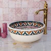 کاسه روشویی طرحدار سنتی مدل N382433