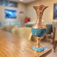 سنبلدان فیروزه کوبی ارتفاع 35 سانت برند گوهر 