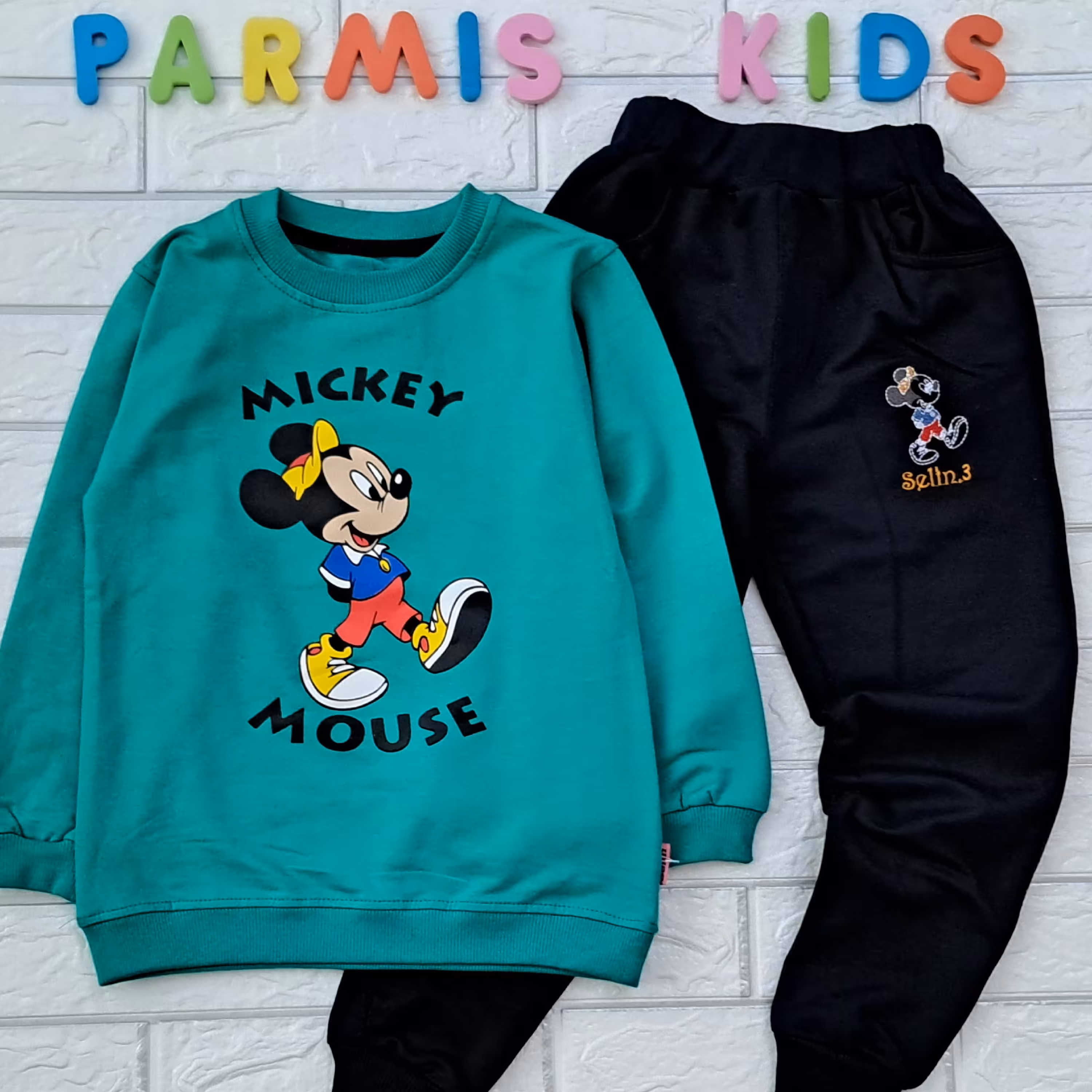 ست بلوز و شلوار پسرانه طرح میکی