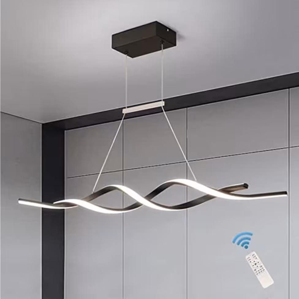 لوستر مدرن -چراغ ال ای دی خطی  طرح پیچشی  مدرن کد PB1

