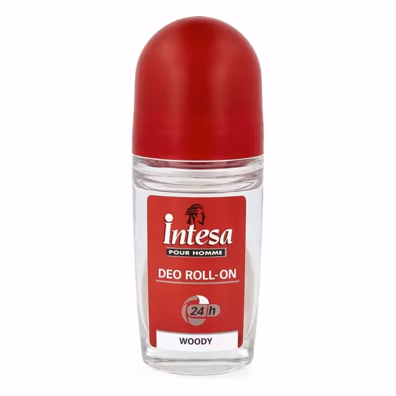 مام رول ضد تعریق مردانه اینتسا اصل ایتالیا مدل وودی WOODY 24 ساعته 50ml