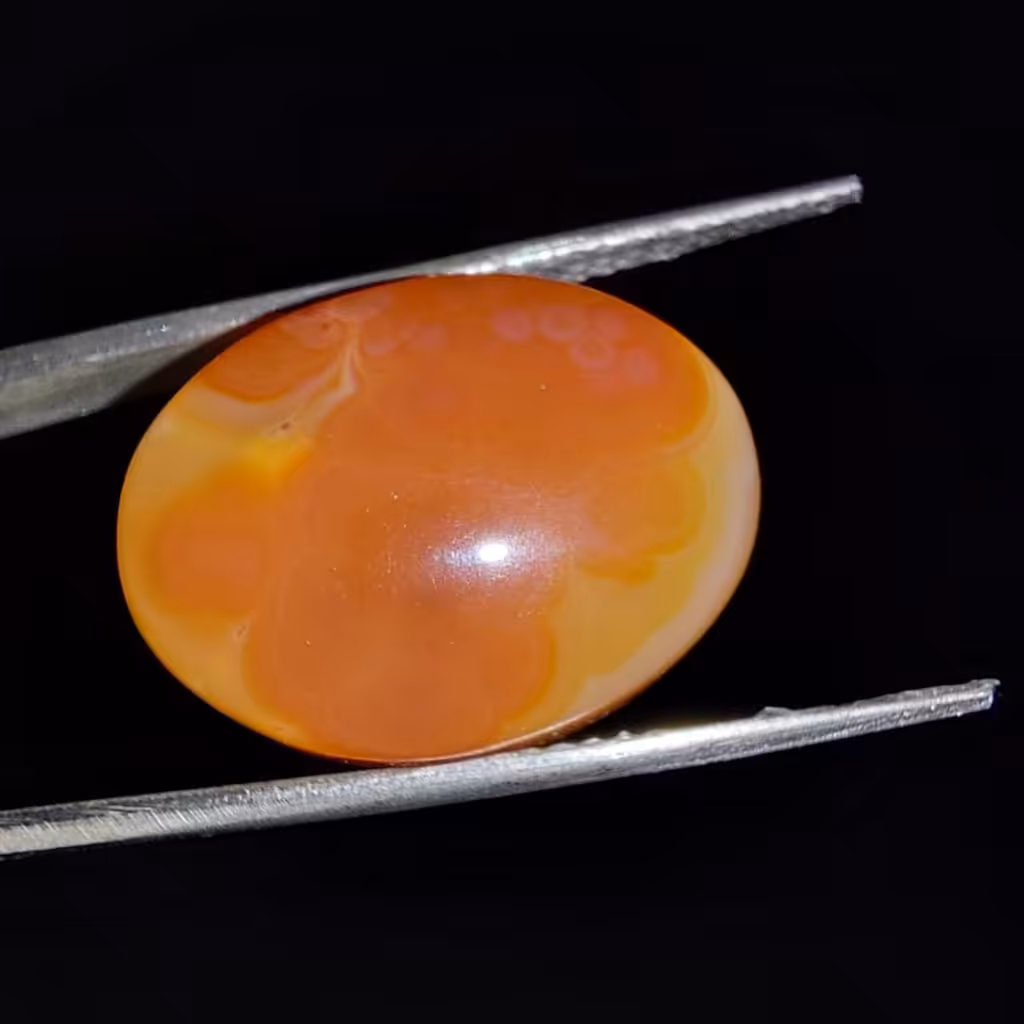 جزع یمنی کهربایی کهنه کد 7545 Y 