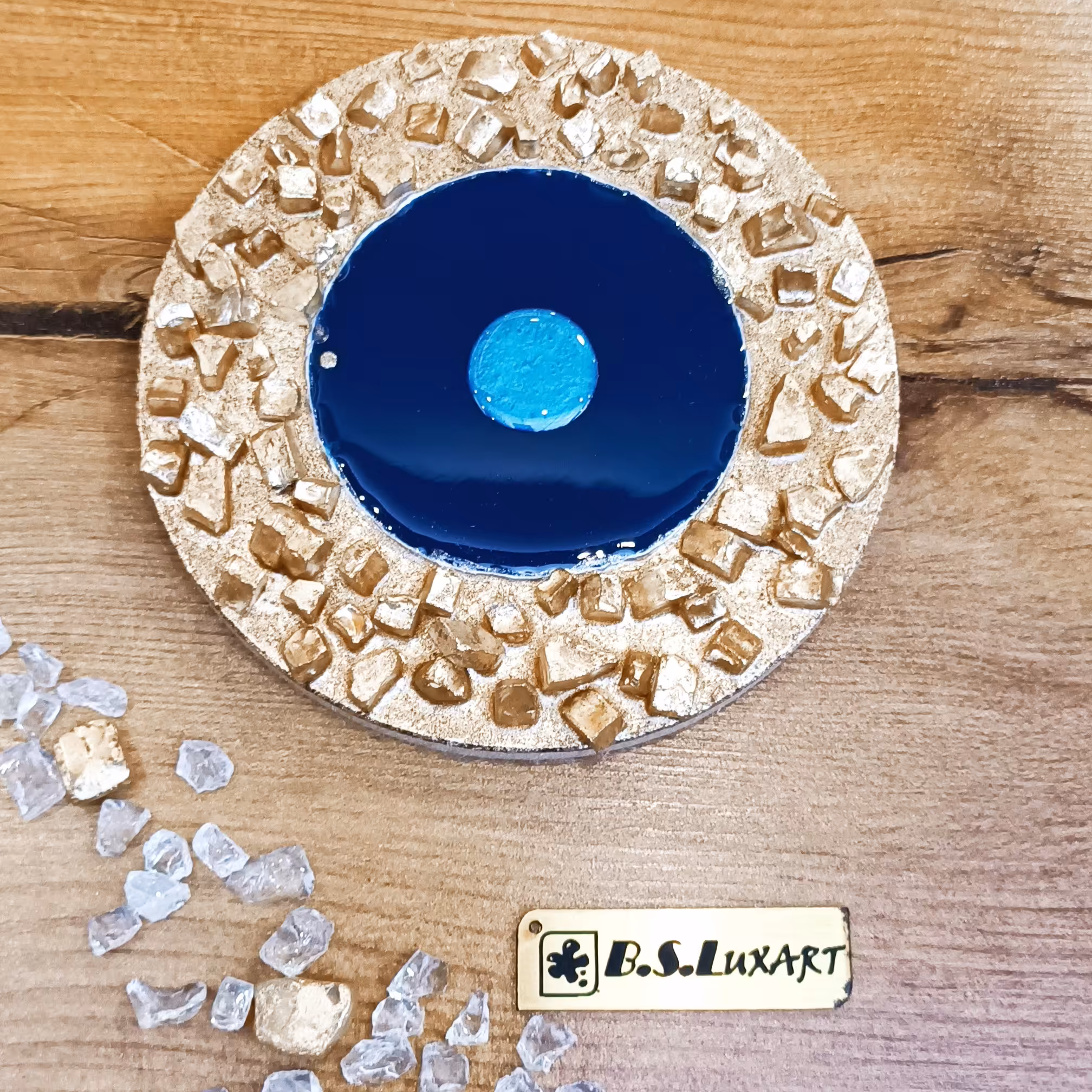 چشم نظر  رزینی قطر 12 سانتیمتر کد 1-12