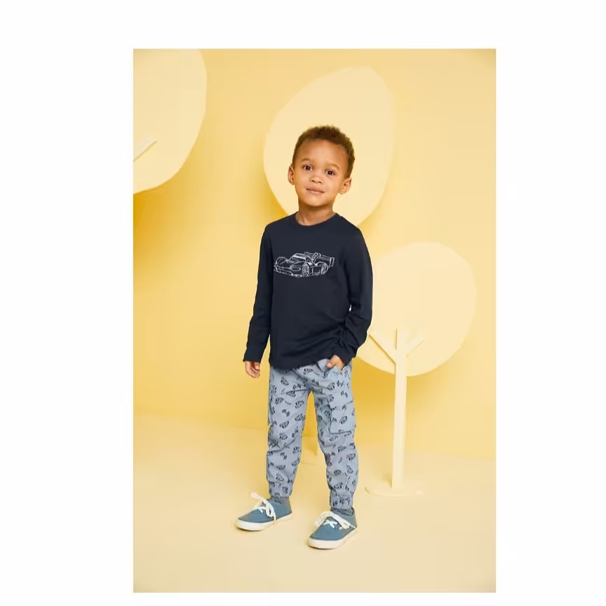 شلوار 6 جیب پسرانه با طرح اتومبیل برند لوپیلو آلمان مناسب 18تا24 ماه