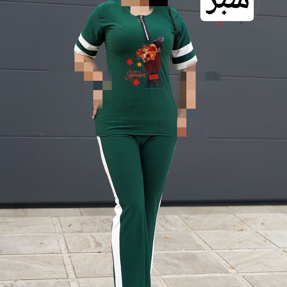 تیشرت و شلوار نیم زیپ تیشرت و شلوار زنانه