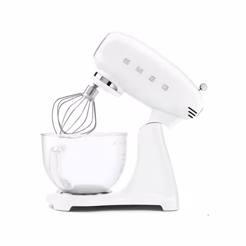 همزن برقی اسمگ مدل SMF13WH  تمام سفید کاسه شفاف