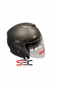 کلاه کاسکت موتورسیکلت مشکی JK 526 SUN VIZOR HALF HARD ECE گواهینامه اروپا JK20