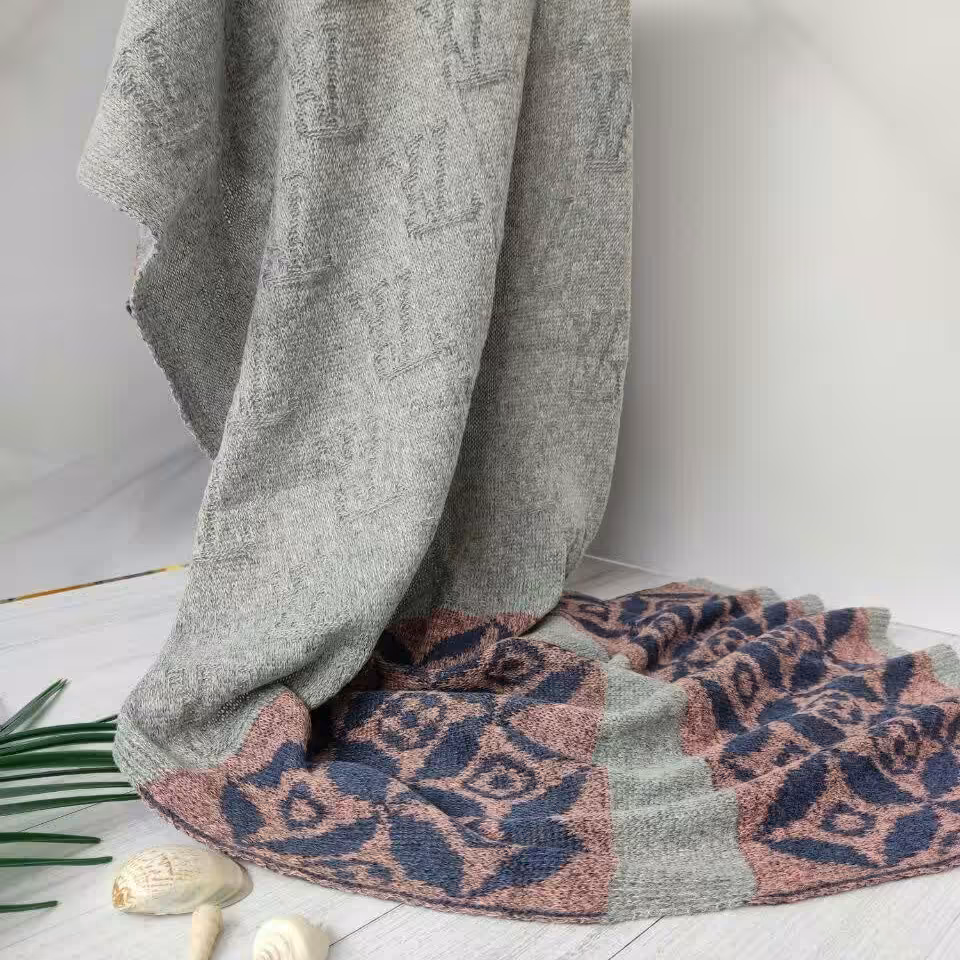 شال بافت طرحدار کد 4