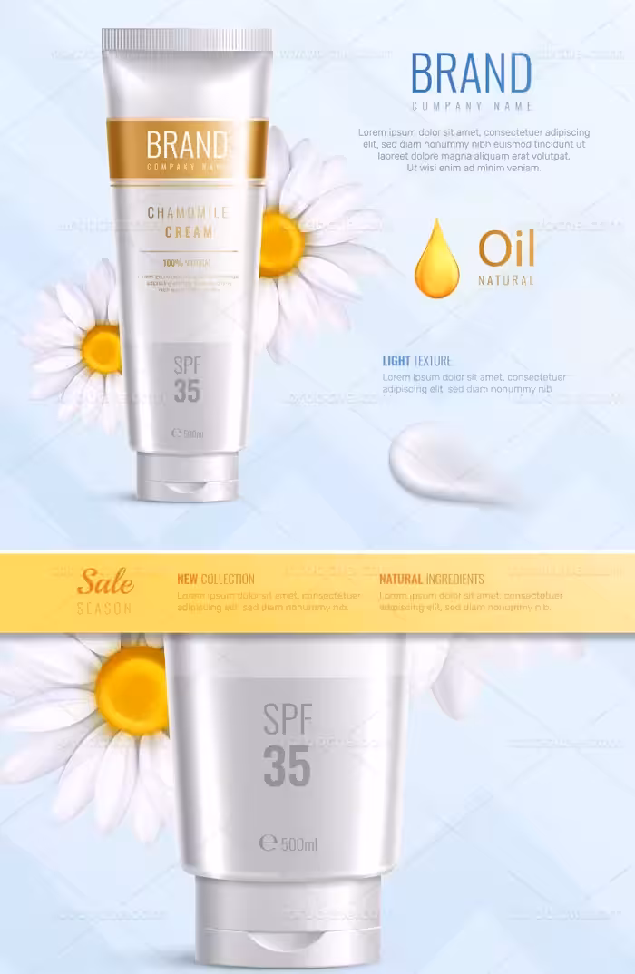 وکتور تبلیغات کرم تیوپی | گرافیک با طعم تربچه