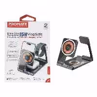 شارژر وایرلس سه کاره پرومیت مدل AuraFold-Trio