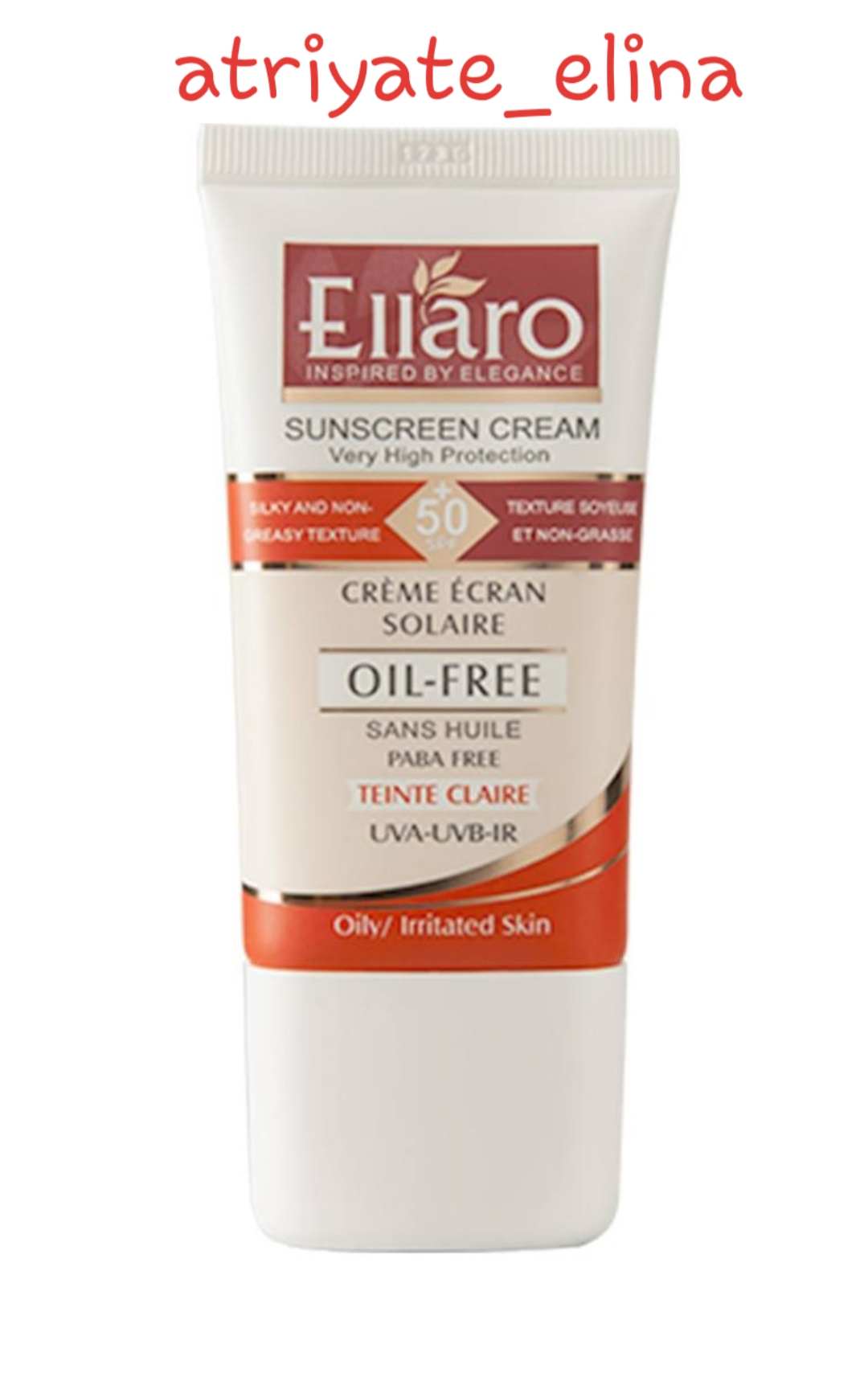 Ellaro-الاروکرم ضد آفتاب فاقد چربی  SPF 50