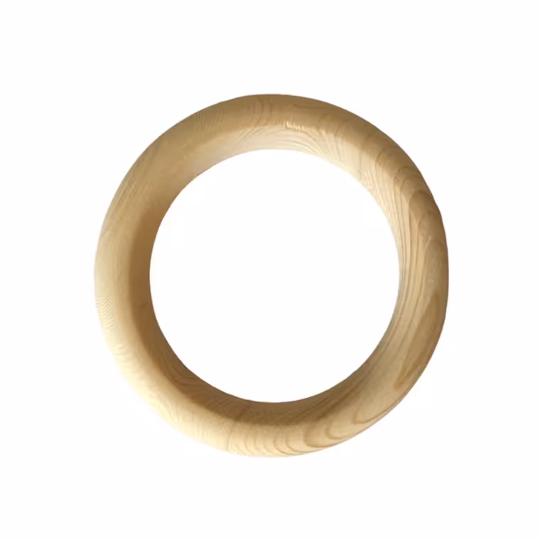 حلقه چوبی  دایره ای بسته 3 عددی  10 سانت