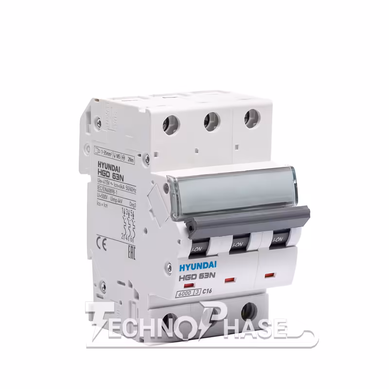 فیوز مینیاتوری سه پل 32 آمپر هیوندای مدل HGD63N