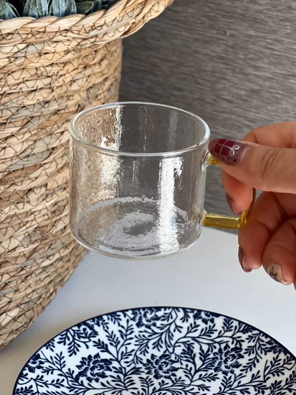 فنجان پیرکس قهوه خوری دسته رنگی – 6 عددی کد 2077