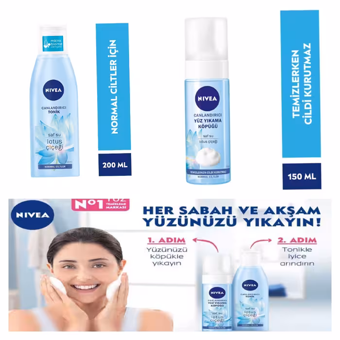 ست نیوا تونیک و فوم ( آلمان) رایحه canlandirici(پوست نرمال و مختلط)