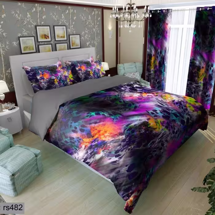 سرویس روتختی 2 نفره تنسل چاپی برندترک لند(Turk Land) rs 482