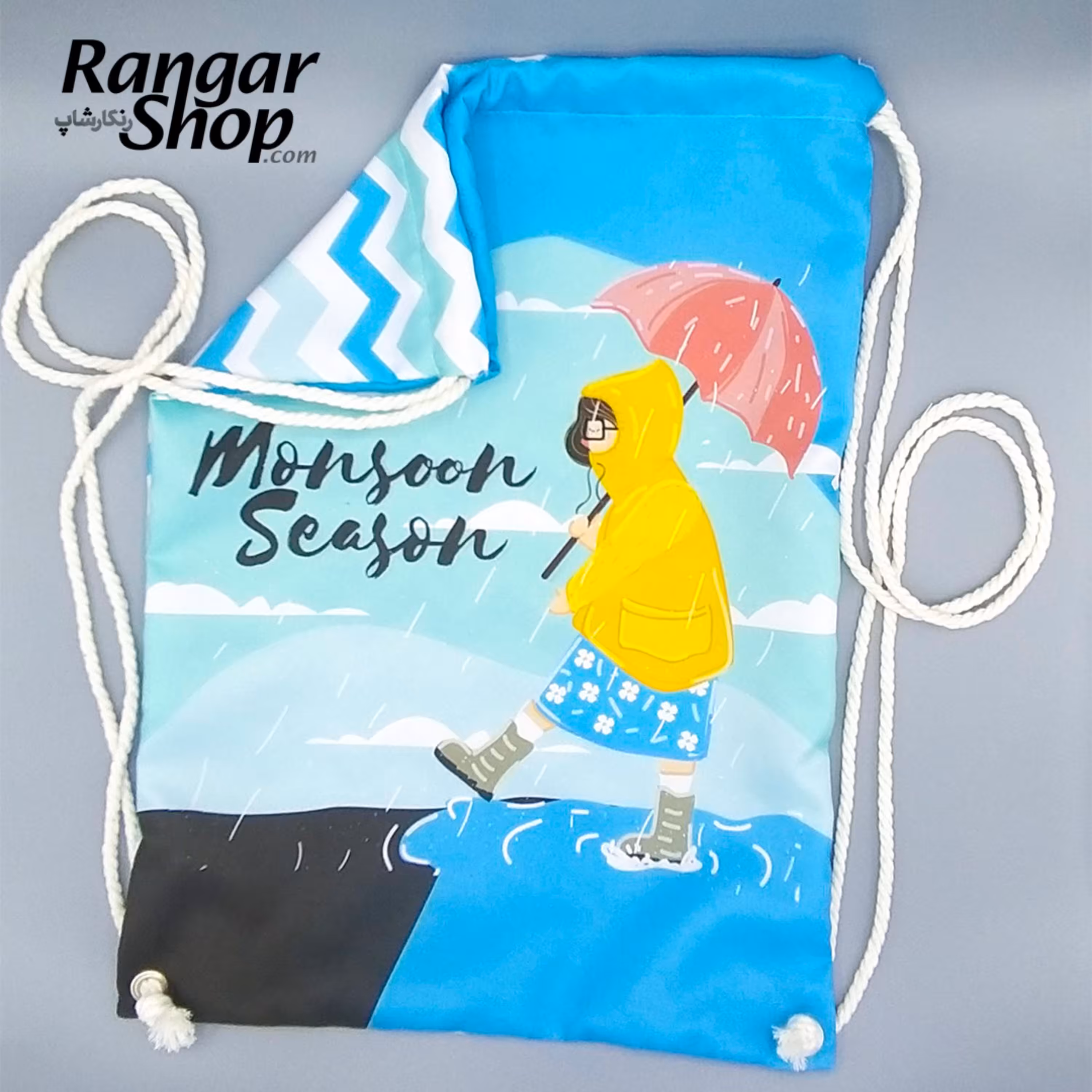 کوله جنس برزنت ظریف دورو چاپ کد KS10