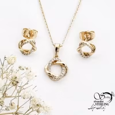 نیمست گرد ژوپینگ طرح طلا کد 17561