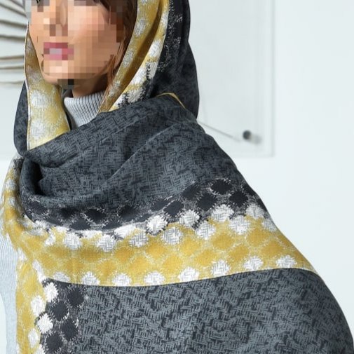 شال پاییزه طرح بلفی منگوله دار در رنگ های متنوع ایستایی روی سر عالی ابعاد 200×75
