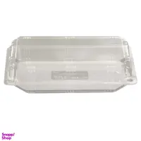 ظرف یکبار مصرف طرح لانچ باکس بسته 250 عددی بی رنگ شفاف