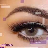 لنز رنگی  کره ای لومینوس قابل استفاده برای یک سال رنگ عسلی