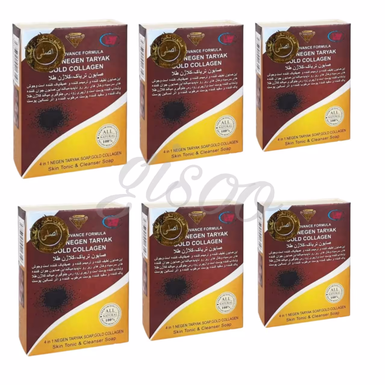 صابون ضد لک و جوش کلاژن 6عددی