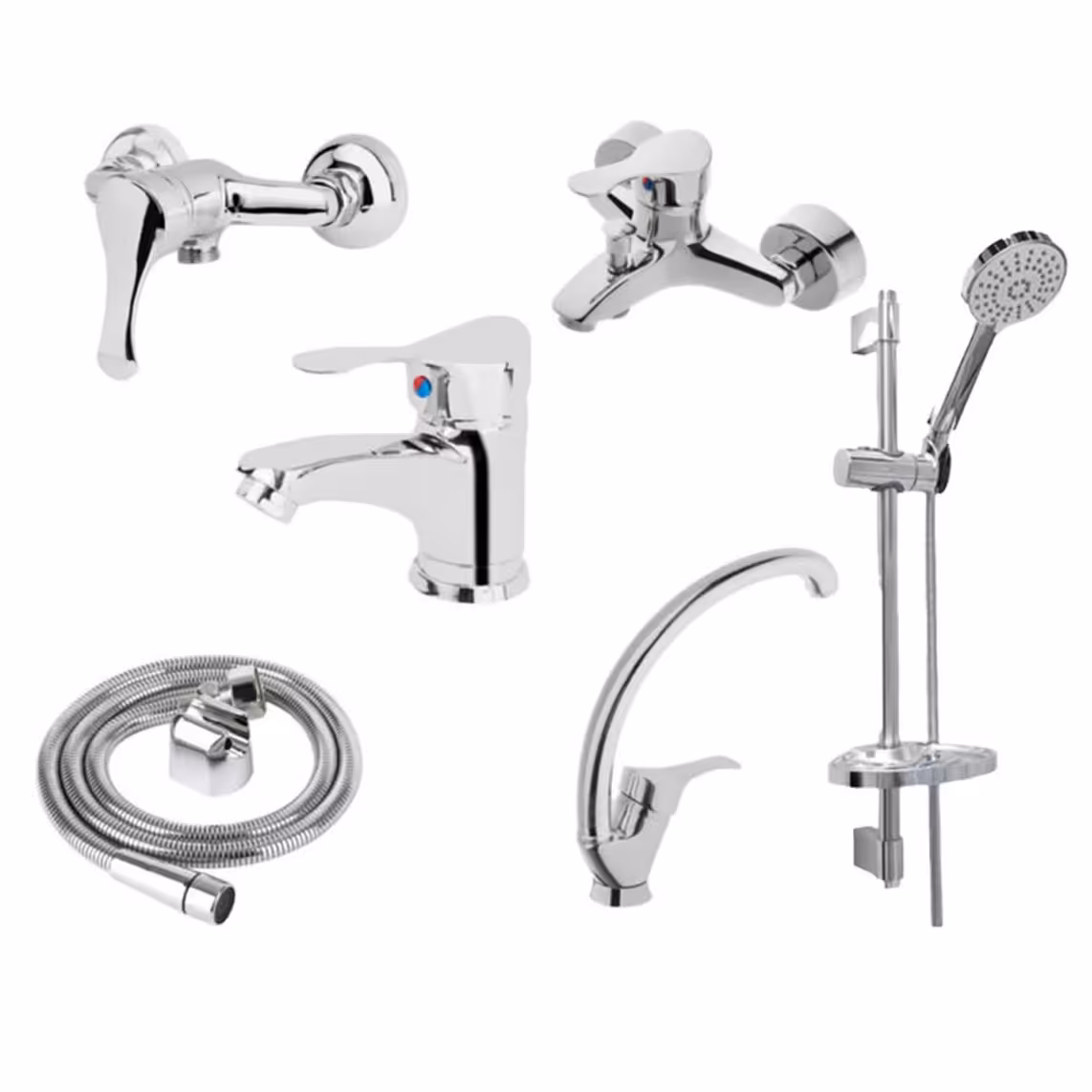 سرویس شیرآلات 6 پارچه مدل لاله (ارسال رایگان) 