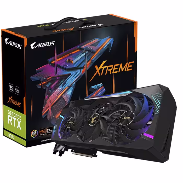 کارت گرافیک گیگابایت AORUS GeForce RTX 3090 XTREME 24G