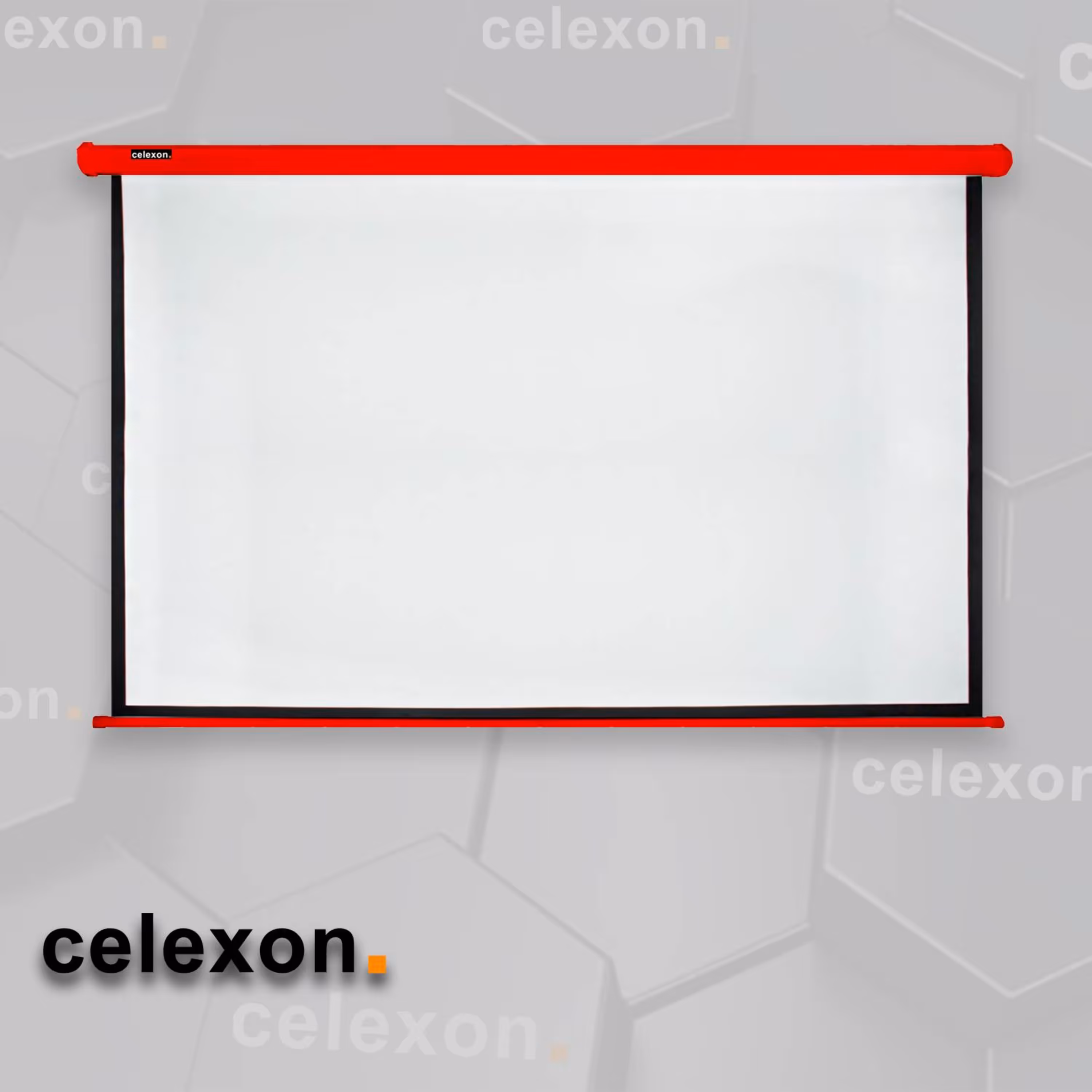 پرده نمایش قرمز برقی سلکسون مدل CS300AR