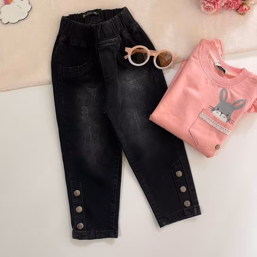 شلوار بچگانه  2 تا  9سال رنگ زغالی