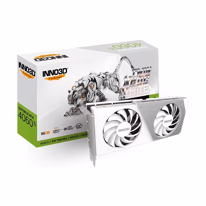 کارت گرافیک اینوتریدی GeForce RTX 4060 TI TWIN X2 WHITE 16GB