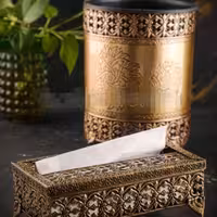 سطل و جا دستمال آنتیک ورق ضخیم 