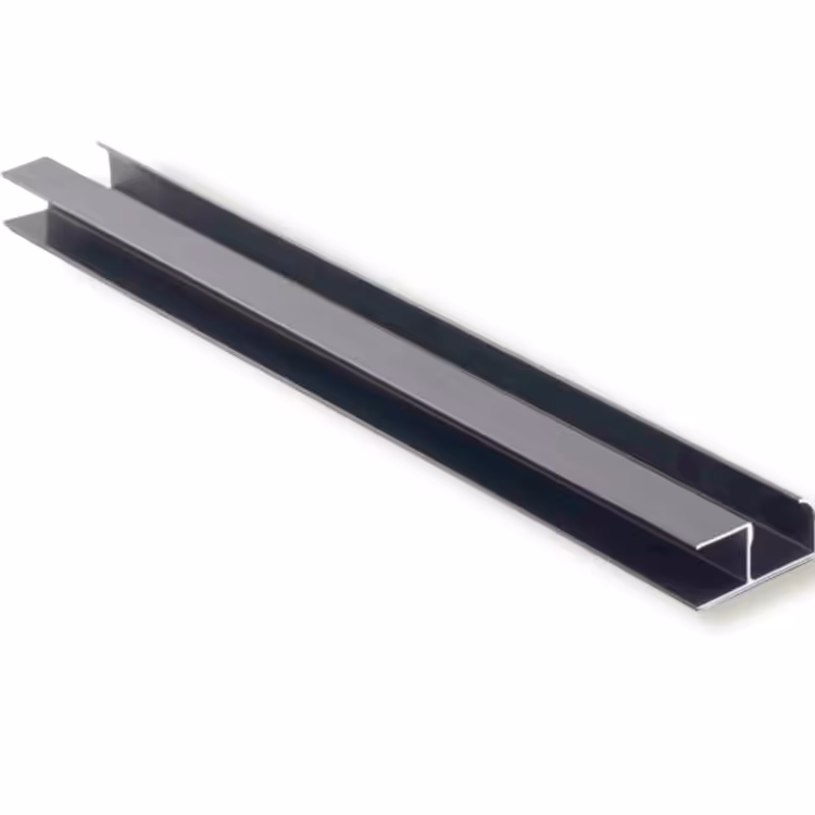 دستگیره پروفیل آلومینیوم شاخه ای  رنگ نوک مدادی مدل هلالی  3متری کاپران 