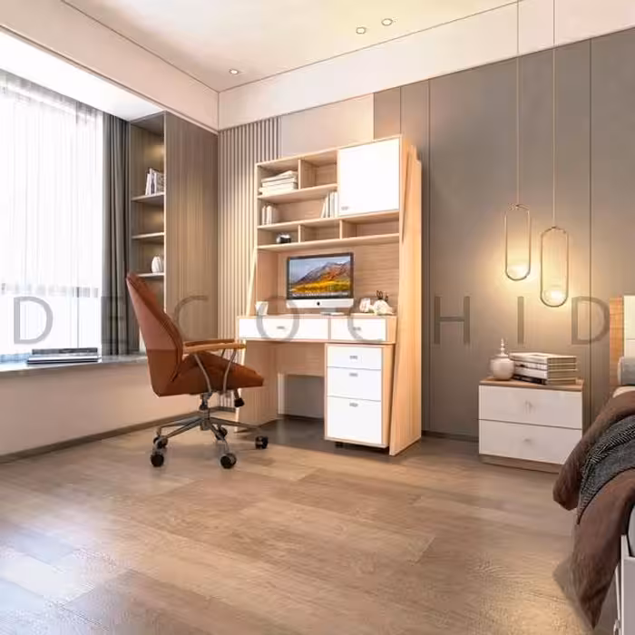 میز تحریر و کتابخانه شباهنگ