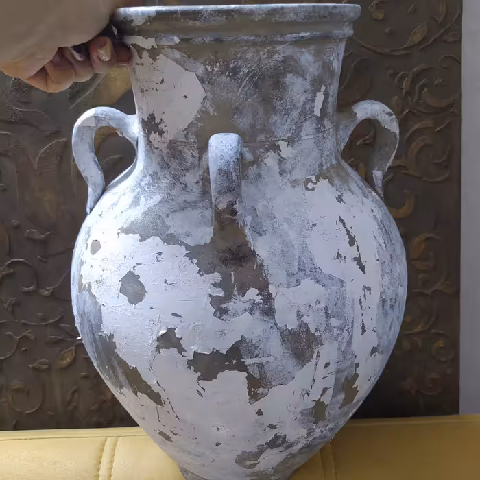 گلدان سفال پتینه