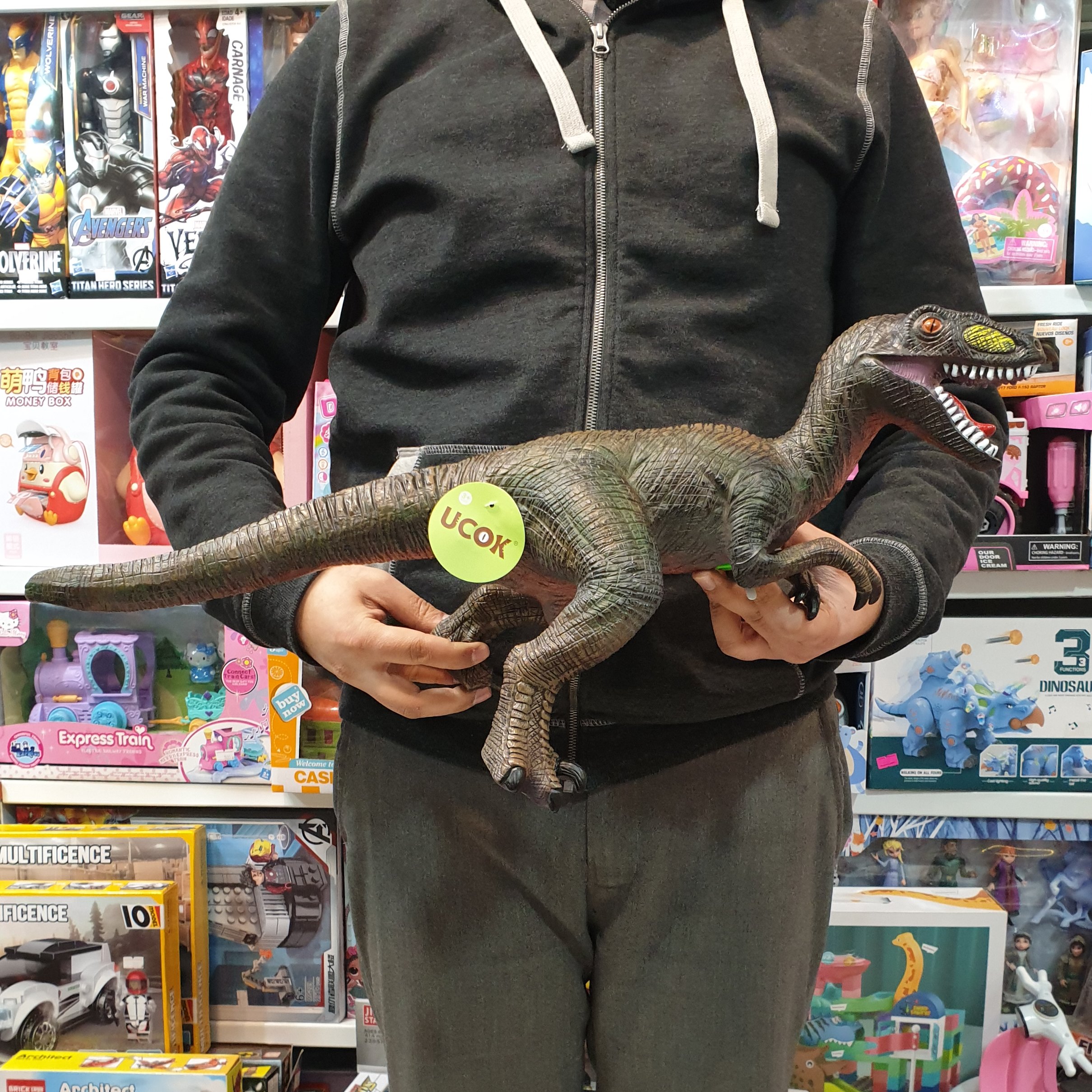 دایناسور گوشتی سایز بزرگ صدادار ارسال رایگان Velociraptor